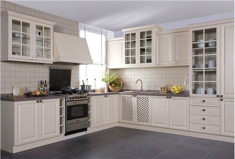 Frameless Themofoil Kitchen Cabinets